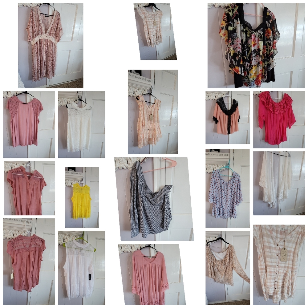 Plus Size Un Mystery Box Reseller Lot New Tops